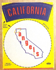 1972 FLEER CALIFORNIA ANGELS State Banner / LITTLE a 