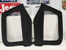Aftermarket Jeep Wrangler Tj 97-06 Black Soft Top Upper Half Door Pair
