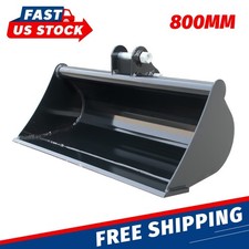 FREE SHIPPING 800mm Plain Flat Bucket  Attachment For 0.8-1.5 Ton Mini Excavator