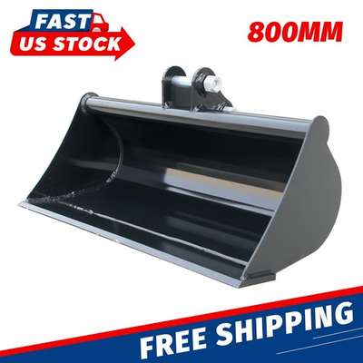 #ad #ad FREE SHIPPING 800mm Plain Flat Bucket Attachment For 0.8 1.5 Ton Mini Excavator $174.90