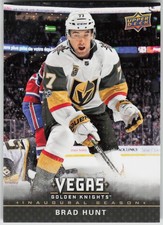 Brad Hunt Golden Upper Deck Vegas Golden Knights Inaugural Season - Golden 14 NM