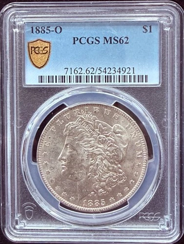 1885-O $1 Morgan Silver Dollar PCGS MS62