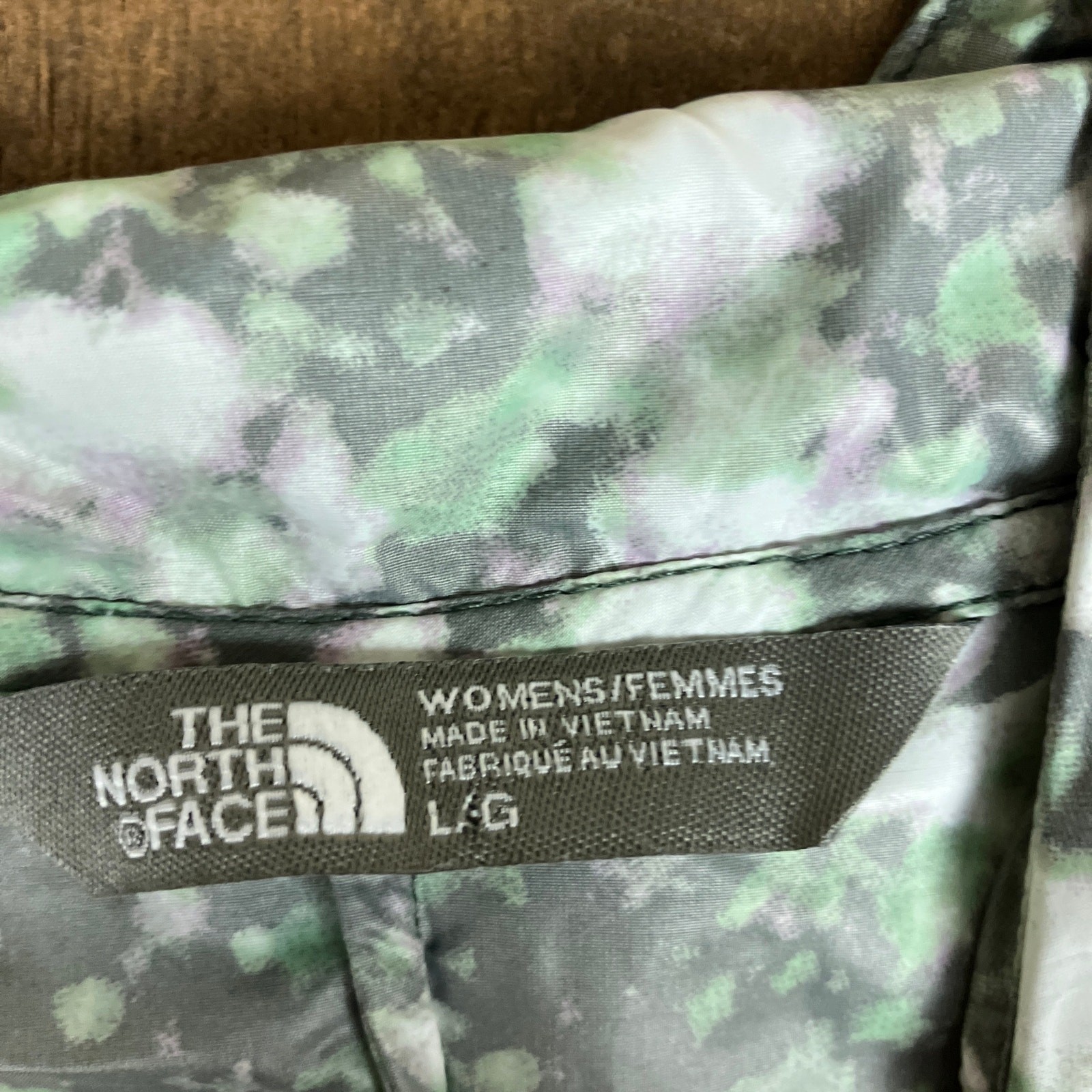 The North Face Womens Jacket Gray Mint Hooded Lightweight Full Zip Large  thumbnail 6