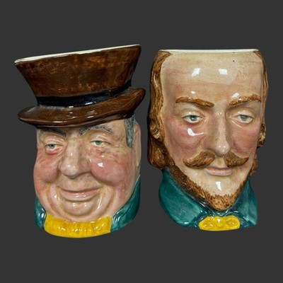 Lancaster Sandland Ceramic Haindpainted Shakespere & Weller Planters Lot of 2