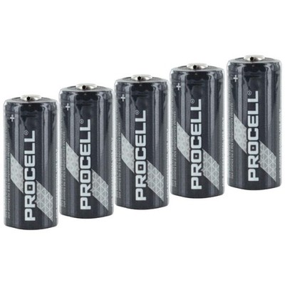 5x Duracell Procell CR123 3V Lithium Batterie DL123A 123A Industrie