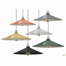 Vintage Lampshade Ceiling Light Shade Easy Fit Pendant Metal Lamp Shades Kitchen