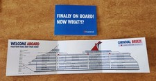 Carnival Cruise Line BREEZE Ship Deck Plan - MINT CONDITION No longer Available