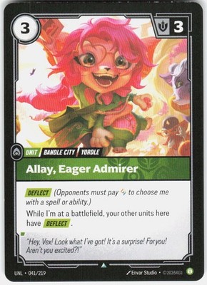 Allay, Eager Admirer 041/219 Unleashed Riftbound League of Legends