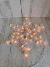 White Snowflake hanging light up Xmas decor home string light