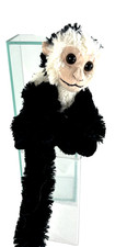 Black White Capuchin Monkey Plush Stuffed Sitting Animal Toy 8 Wild Republic