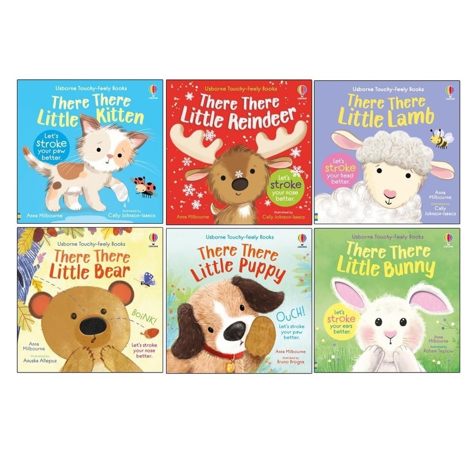 Usborne Touchy Feely book Collection 6 Books Set By Anna Milbourne Little Kitten