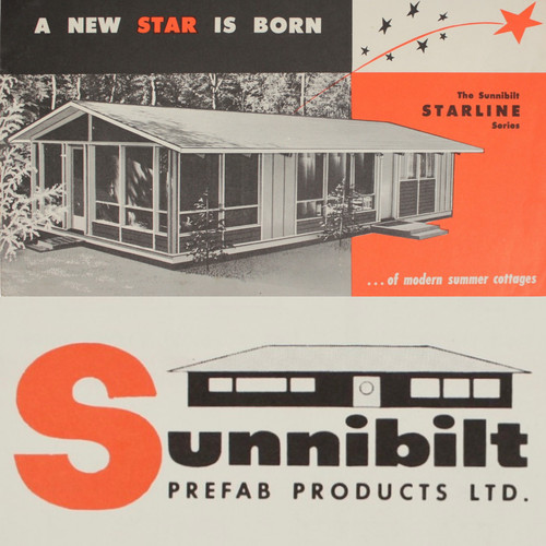 MCM Prefab Cottages Summer Homes SUNNIBILT Starline 1950s West Coast Mid Century