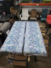 2 Sun Lounger Cushion Sea Mist Medallion Prin...