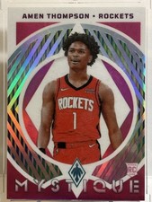 2023-24 Panini Phoenix Amen Thompson Mystique Rookie No. 6 71/99 Pink Parallel