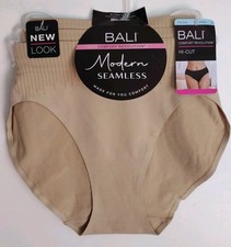 NEW Bali 3 Pairs Comfort Revolution HI-CUT 5/S BEIGE DFMSBH3 NWT