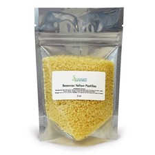 Yellow Beeswax Pastilles Beads 100 Pure  Natural Made in USA Bulk 2 oz
