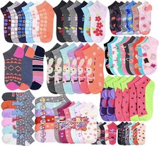 ToBeInStyle Girls' Pack of 12 Pairs Mystery Low Cut Ankle Socks - Size 6-8 81517