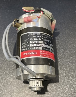Dynetic 215014B DC Servo Motor, 30V, 3.8A DC w/ HEDS 5500 Optical Encoder