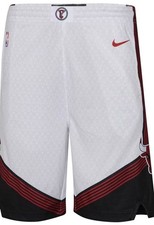 CHICAGO BULLS NBA NIKE YOUTH M 10/12 WHITE CITY EDITION SWINGMAN SHORTS