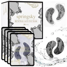 Under Eye Patches,Lace Mask for Puffy Eyes and Dark Circles,Collagen... 