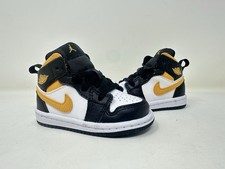 640735 177 Air Jordan Mid Top Toddler University Gold Retro Sneaker 4C