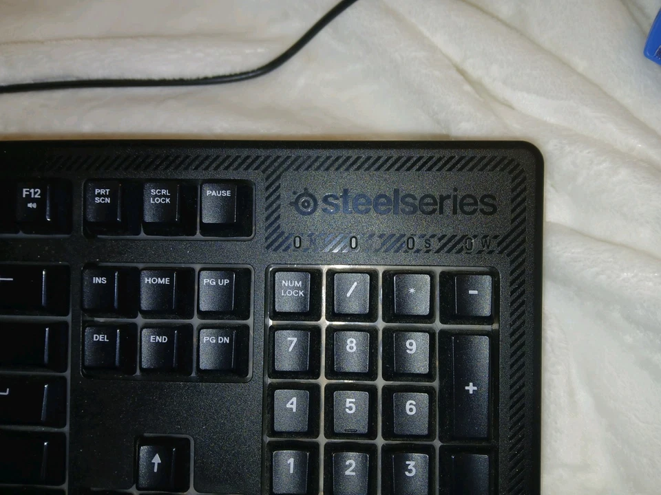 SteelSeries Apex 100 Blue LED Backlit Gaming Keyboard Model KB-00004 Tactical - Image 4 of 4