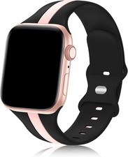 Soft Silicone Strap Compatible with Apple Watch Series 7 44mm