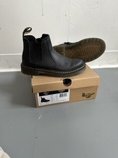 Doc Martens Girls Black Boots. Size 3M 4W. Excellent Condition w Original Box 