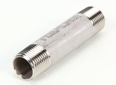 Fits Groen T304/304L SCH40 S 262924 A/SA312 Nipple, 1/2'' NPT x 3-1/2'' Long, 304