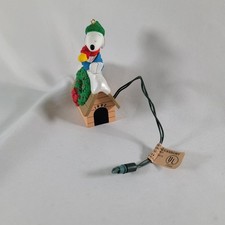 Snoopy on Doghouse Keepsake Ornament 1992 PEANUTS Series 2 MAGIC. Works. T3201