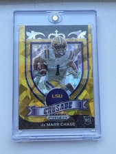2021 Panini Prizm Draft Picks - Crusade Ja'Marr Chase #162 Gold Ice Prizm (RC)