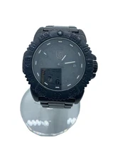 LUMINOX SERIES 3150 Quartz Analog Black Tactical Watch Excellent JAPAN