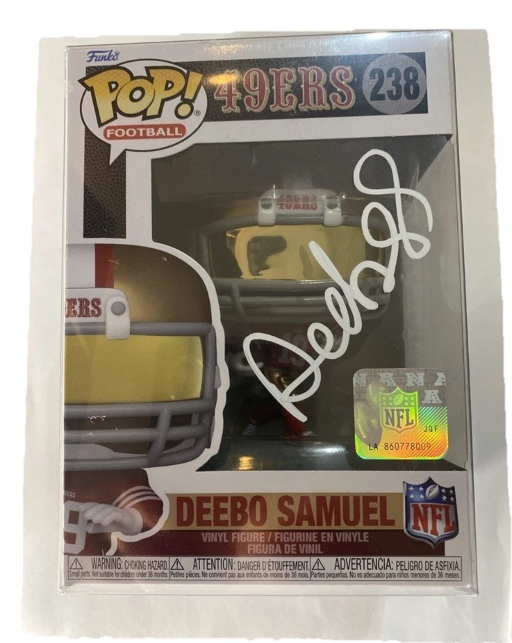 Deebo Samuel Signed 49ers Funko Pop,Pro Sports (PC) Authentication,*description*