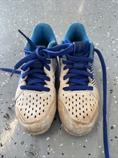 Youth Under Armour Baseball Cleats Blue/white Size 12 K