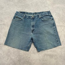 Wrangler Shorts Relaxed Fit Cut Off Denim Shorts Men's 40