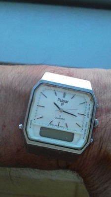 Pulsar Seiko Y652-5021 CHRONOGRAPH ANA-DIGITAL WATCH VINTAGE MONTRE OROLOGIO