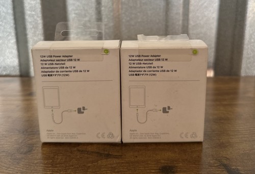 Genuine Apple A2167 12W USB Power Adapter Original for iPhone, iPad - White 2pk - 第 2/2 張圖片