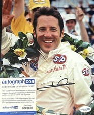 Mario Andretti Signed Indianapolis 500 Racing Photo ACOA