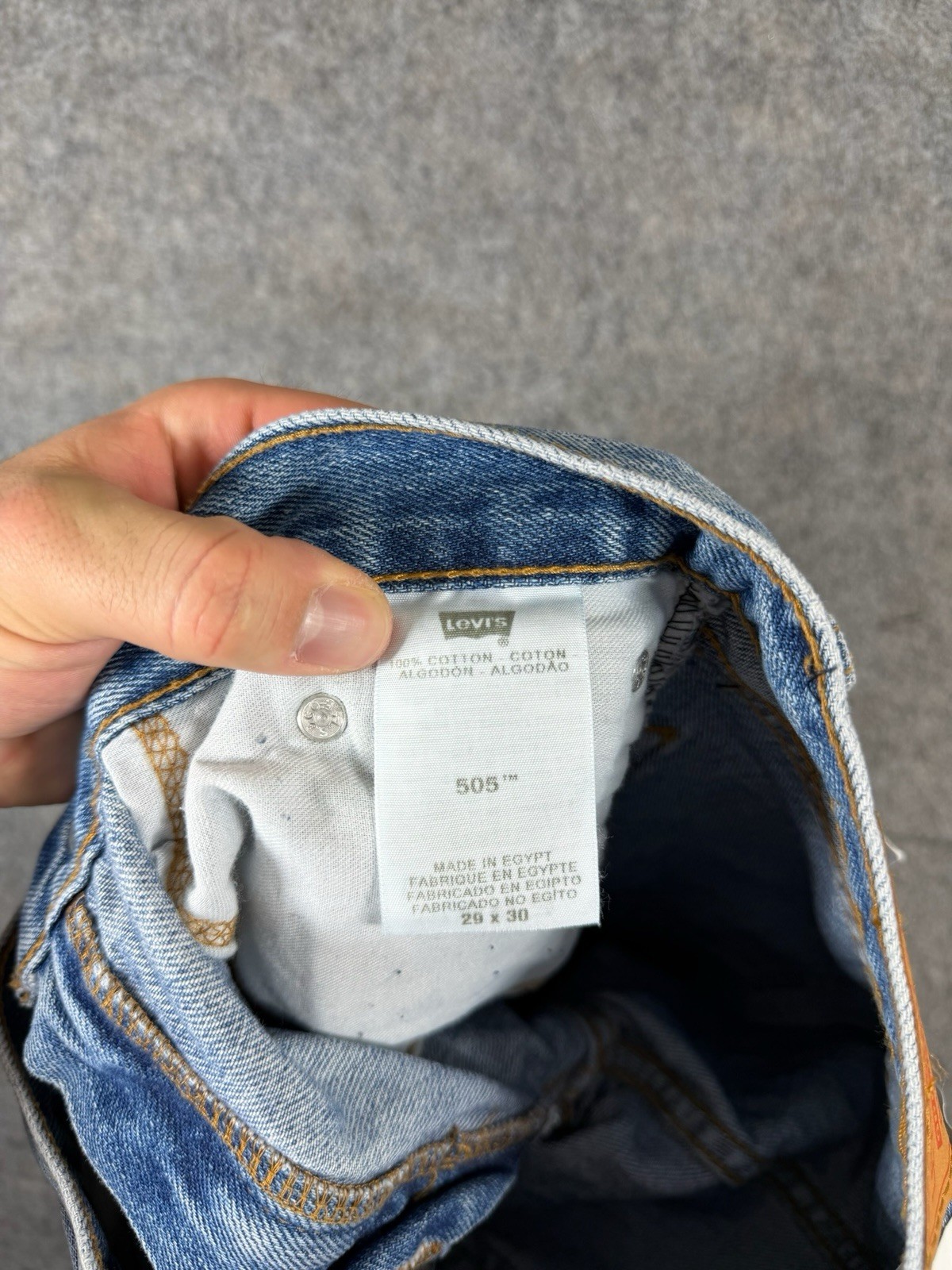 Levi's 505 Jeans Mens 29x30 Straight Leg Regular Fit Medium Wash Denim Pants NWT thumbnail 4