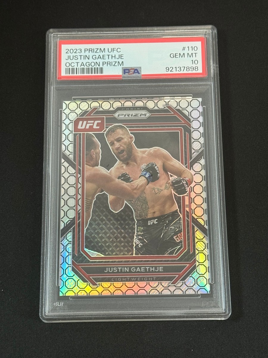2023 Prizm UFC Justin Gaethje Octagon Prizm 8/8 PSA10 | eBay