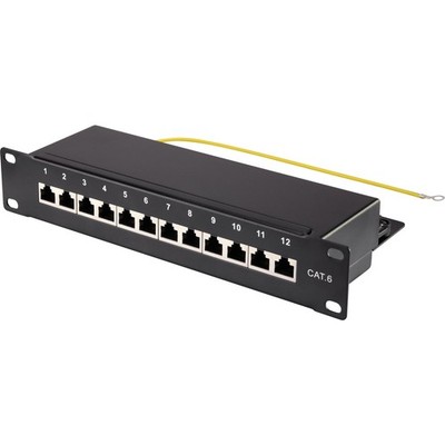 Renkforce   Netzwerk-Patchpanel 254 mm (10'') CAT 6 1 HE  Bestückt