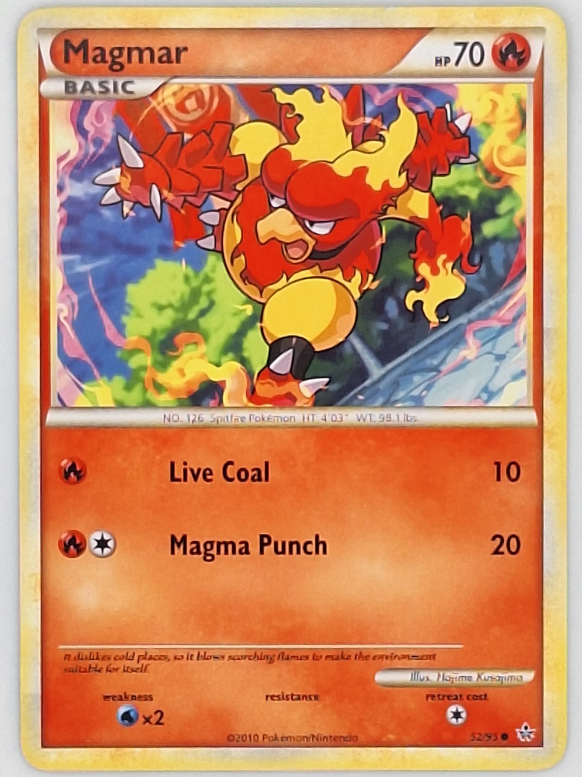 Magmar 52/95 Pokemon - HGSS Unleashed MP