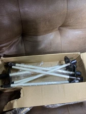 Golf Flagsticks and Hole Cup Set of 3 No Flags 34” Tall