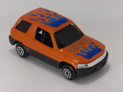 Vintage Yatming #825 Toyota RAV4 SUV Orange 1/64 WAVE Rare USED
