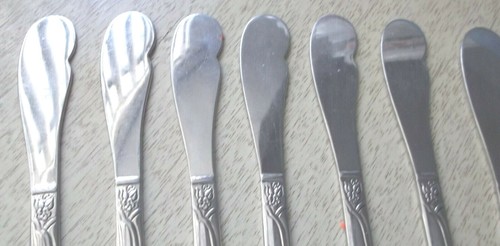 Cuchillo de mantequilla One Only Oneida Fantasy Rose acero inoxidable 6 1/4" cubiertos - Imagen 9 de 10