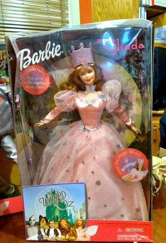 Wizard of Oz Barbie and Ken dolls with a set of potato heads