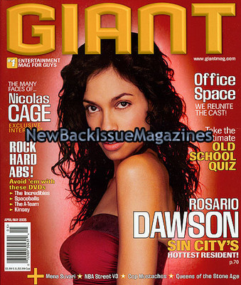 Giant 4/05,Rosario Dawson,April 2005,NEW