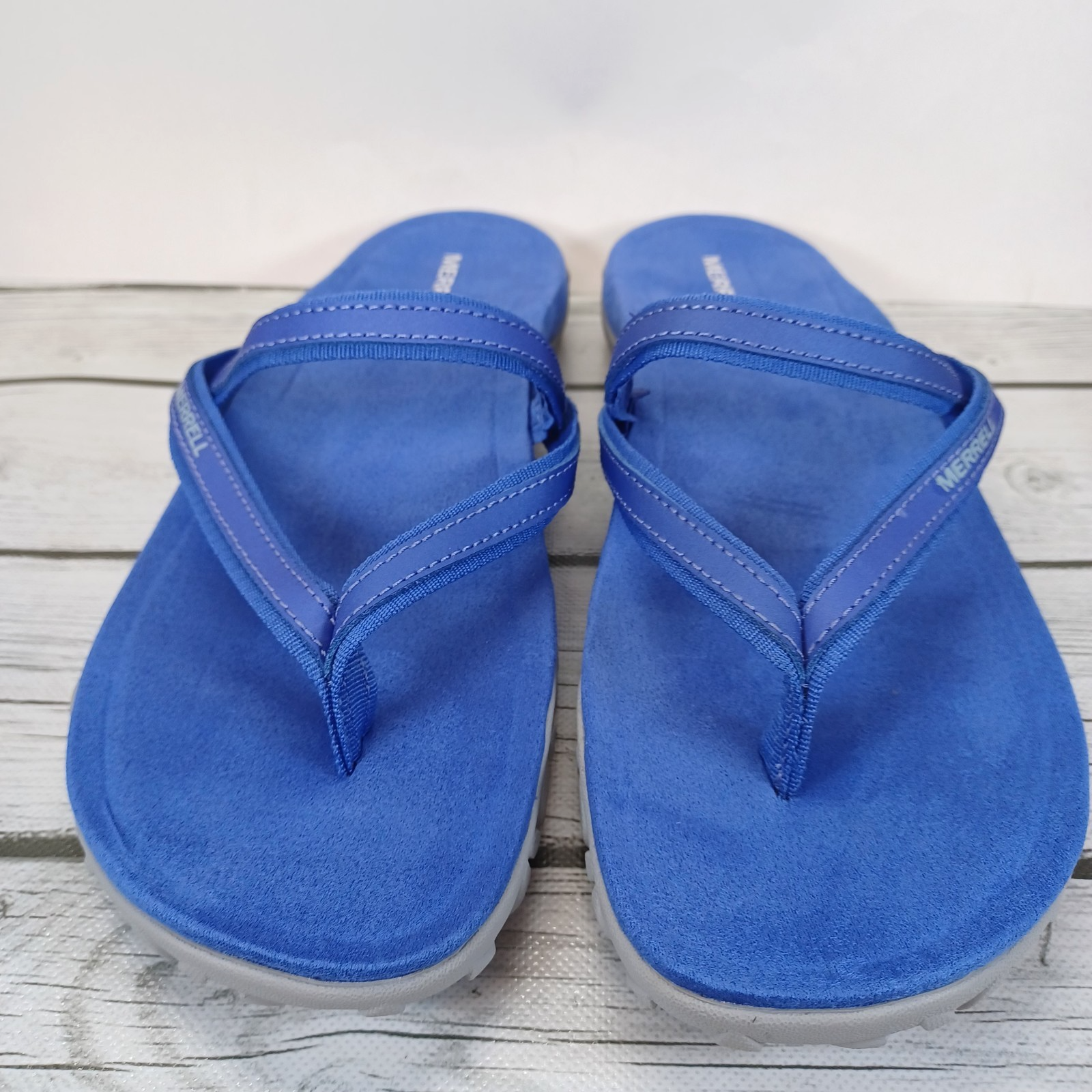 Merrell Baja Blu Ari Sandali Donna 11 Slip On Cinturini Comodi Selezione Grip