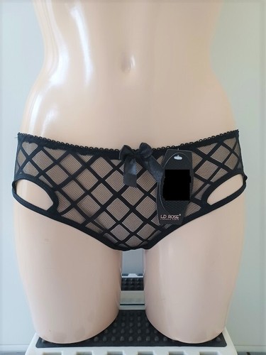 LD ROSE ENSEMBLE LINGERIE COULEUR NOIR / VIOLET - Picture 7 of 8