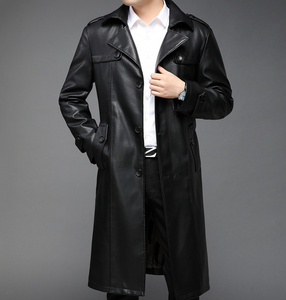 long pu coat